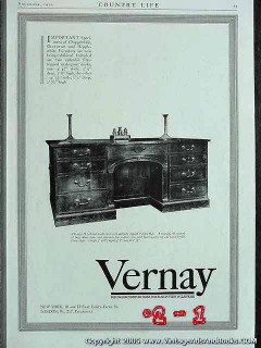 vernay company 1925 antique george ii pedestal double desk vintage ad vernay company 1925 antique george ii pedestal double desk vintage ad