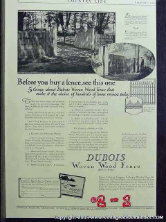 robert c reeves company 1926 before buy woven wood fence vintage ad