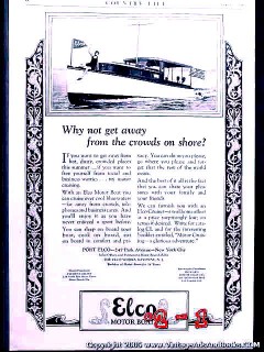 elco motor boats 1926 cruiser boat vintage ad elco motor boats 1926 cruiser boat vintage ad