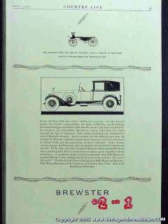 rolls-royce brewster 1926 automobile car vintage ad