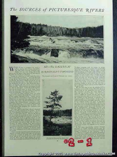 sources of picturesque rivers the saguenay river 1922 vintage article