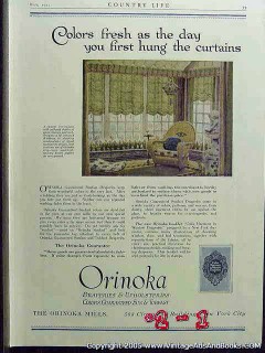 orinoka mills 1922 draperies curtains upholstery vintage ad orinoka mills 1922 draperies curtains upholstery vintage ad