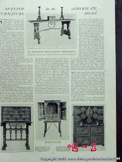 spanish furniture in the american home 1922 eberlein vintage article