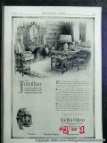 new york galleries 1922 antique desk chair furniture vintage ad