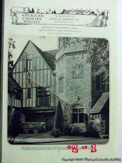 residence of aldus higgins 1926 worcester ma tudor vintage article