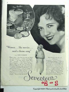 seventeen perfume 1931 actress lois wilson vintage ad  seventeen perfume 1931 actress lois wilson vintage ad