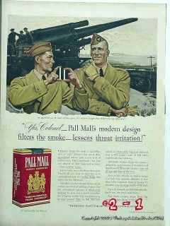 pall mall cigarettes 1941 ww2 coast defense guns vintage ad pall mall cigarettes 1941 ww2 coast defense guns vintage ad
