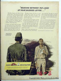 nash kelvinator 1943 ww2 wwii letters to soldiers overseas vintage ad