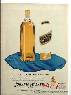 johnnie walker 1943 war restrictions wwii whiskey vintage ad