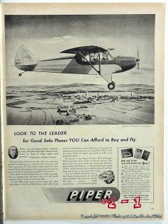 piper airplane 1946 william t piper safe airplane vintage ad piper airplane 1946 william t piper safe airplane vintage ad