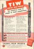 Texas Iron Works 1951 Vintage Ad Oil Gas Drilling Control Head Packer