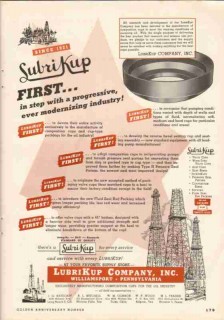 LubriKup Company 1951 Vintage Ad Oil Field Lubrication Drilling Tools