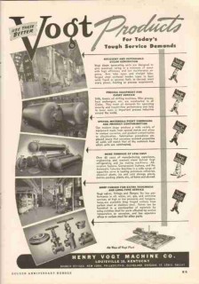 Henry Vogt Machine Company 1951 Vintage Ad Oil Gas Equipment Products