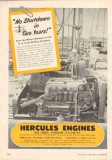 Hercules Motors Corp 1951 Vintage Ad Oil Field Engine KB Knox Drilling