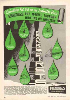 Franks Mfg Corp 1951 Vintage Ad Oil Field Well Derrick Drilling Truck Franks Mfg Corp 1951 Vintage Ad Oil Field Well Derrick Drilling Truck