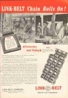 Link-Belt Company 1951 Vintage Ad Oil Field Drilling Chains Sour Lake Link-Belt Company 1951 Vintage Ad Oil Field Drilling Chains Sour Lake