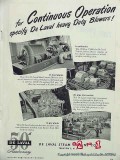 De Laval Steam Turbine Company 1951 Vintage Ad Oil Heavy Duty Blowers