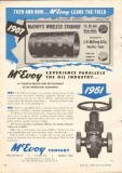 McEvoy Company 1951 Vintage Ad Oil Field Well Valves Wireless Strainer McEvoy Company 1951 Vintage Ad Oil Field Well Valves Wireless Strainer
