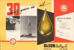Olson Drilling Company 1951 Vintage Ad Oil Well Petroleum Rig 30 Years Olson Drilling Company 1951 Vintage Ad Oil Well Petroleum Rig 30 Years