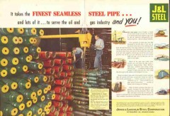 Jones Laughlin Steel Corp 1951 Vintage Ad Oil Gas Pipe Finest Seamless Jones Laughlin Steel Corp 1951 Vintage Ad Oil Gas Pipe Finest Seamless