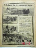 moline plow company 1918 moline universal tractor il farm vintage ad moline plow company 1918 moline universal tractor il farm vintage ad