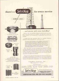 LubriKup Company 1959 Vintage Ad Oil Well Lubrication Drilling Service