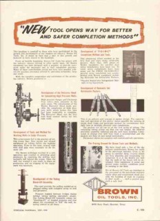 Brown Oil Tools Inc 1959 Vintage Ad Petroleum Gas Well Drilling Brown Oil Tools Inc 1959 Vintage Ad Petroleum Gas Well Drilling