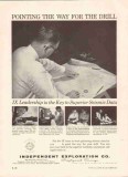 Independent Exploration Company 1959 Vintage Ad Oil Gas Seismic Survey