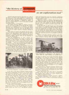 McCollum Exploration Company 1959 Vintage Ad Oil Gas Seismograph McCollum Exploration Company 1959 Vintage Ad Oil Gas Seismograph