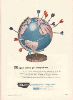 Rogers Geophysical Company 1959 Vintage Ad Oil Gas Crews Go Everywhere Rogers Geophysical Company 1959 Vintage Ad Oil Gas Crews Go Everywhere
