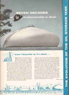 Chicago Bridge Iron Company 1959 Vintage Ad Oil Gas Storage Steel Tank Chicago Bridge Iron Company 1959 Vintage Ad Oil Gas Storage Steel Tank