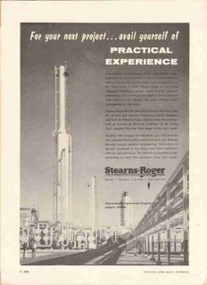 Stearns-Roger Mfg Company 1959 Vintage Ad Petroleum Oil Gas Experience