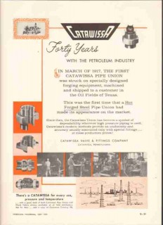 Catawissa Valve Fittings Company 1959 Vintage Ad Petroleum Industry 40 Catawissa Valve Fittings Company 1959 Vintage Ad Petroleum Industry 40
