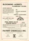Patent Chemicals Inc 1951 Vintage Ad Oil Blooming Agents Gasoline Dyes Patent Chemicals Inc 1951 Vintage Ad Oil Blooming Agents Gasoline Dyes