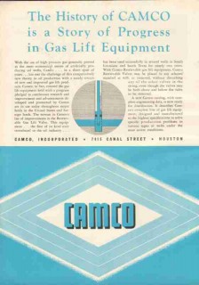 Camco Inc 1951 Vintage Ad Oil Gas Lift Equipment Petroleum Drilling Camco Inc 1951 Vintage Ad Oil Gas Lift Equipment Petroleum Drilling