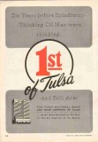 first national bank trust of tulsa ok 1951 oil men vintage ad