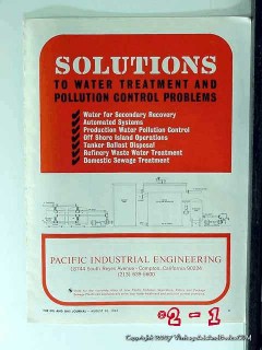 Pacific Industrial Engineering 1965 Vintage Ad Water Pollution Control