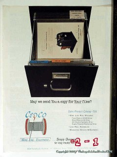 CEDCO 1977 Vintage Ad Oil Field Wire Line Equipment For Your Files