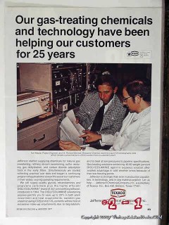 Jefferson Chemical Company 1977 Vintage Ad Gas-Treating Moore Bennett Jefferson Chemical Company 1977 Vintage Ad Gas-Treating Moore Bennett