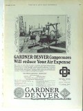 Gardner-Denver Company 1928 Vintage Ad Gas Oil Well Pumps Compressors