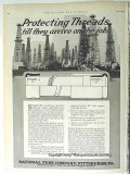 National Tube Company 1928 Vintage Ad Oil Field Protecting Threads Job National Tube Company 1928 Vintage Ad Oil Field Protecting Threads Job
