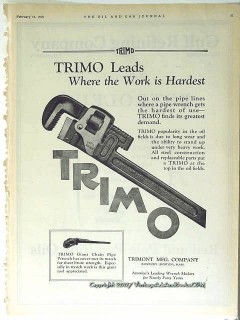 trimont mfg company 1928 trimo leads where work is hardest vintage ad