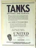 United Iron Works Inc 1928 Vintage Ad Oil Gas Storage Tanks Refinery United Iron Works Inc 1928 Vintage Ad Oil Gas Storage Tanks Refinery