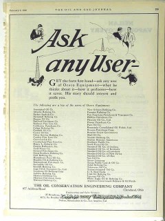 Oil Conservation Engineering Company 1928 Vintage Ad Ask User OCECO Oil Conservation Engineering Company 1928 Vintage Ad Ask User OCECO