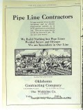Oklahoma Contracting Company 1928 Vintage Ad Weldaline Oil Pipe Line