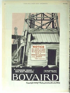 Bovaird Company 1928 Vintage Ad Oil Drilling Standing Order Producers Bovaird Company 1928 Vintage Ad Oil Drilling Standing Order Producers