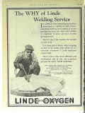Linde Air Products Company 1928 Vintage Ad Oil Oxygen Welding Service