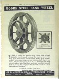 Lee C Moore Company 1928 Vintage Ad Oil Field Steel Band Wheel Flange Lee C Moore Company 1928 Vintage Ad Oil Field Steel Band Wheel Flange