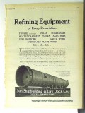 Sun Shipbuilding Dry Dock Company 1928 Vintage Ad Refining Equipment
