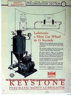 keystone lubricating company 1928 coal mining wheel grease vintage ad keystone lubricating company 1928 coal mining wheel grease vintage ad